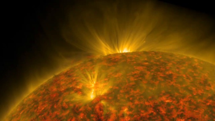 超级壮观！NASA的SDO拍到了太阳精彩的爆发瞬间