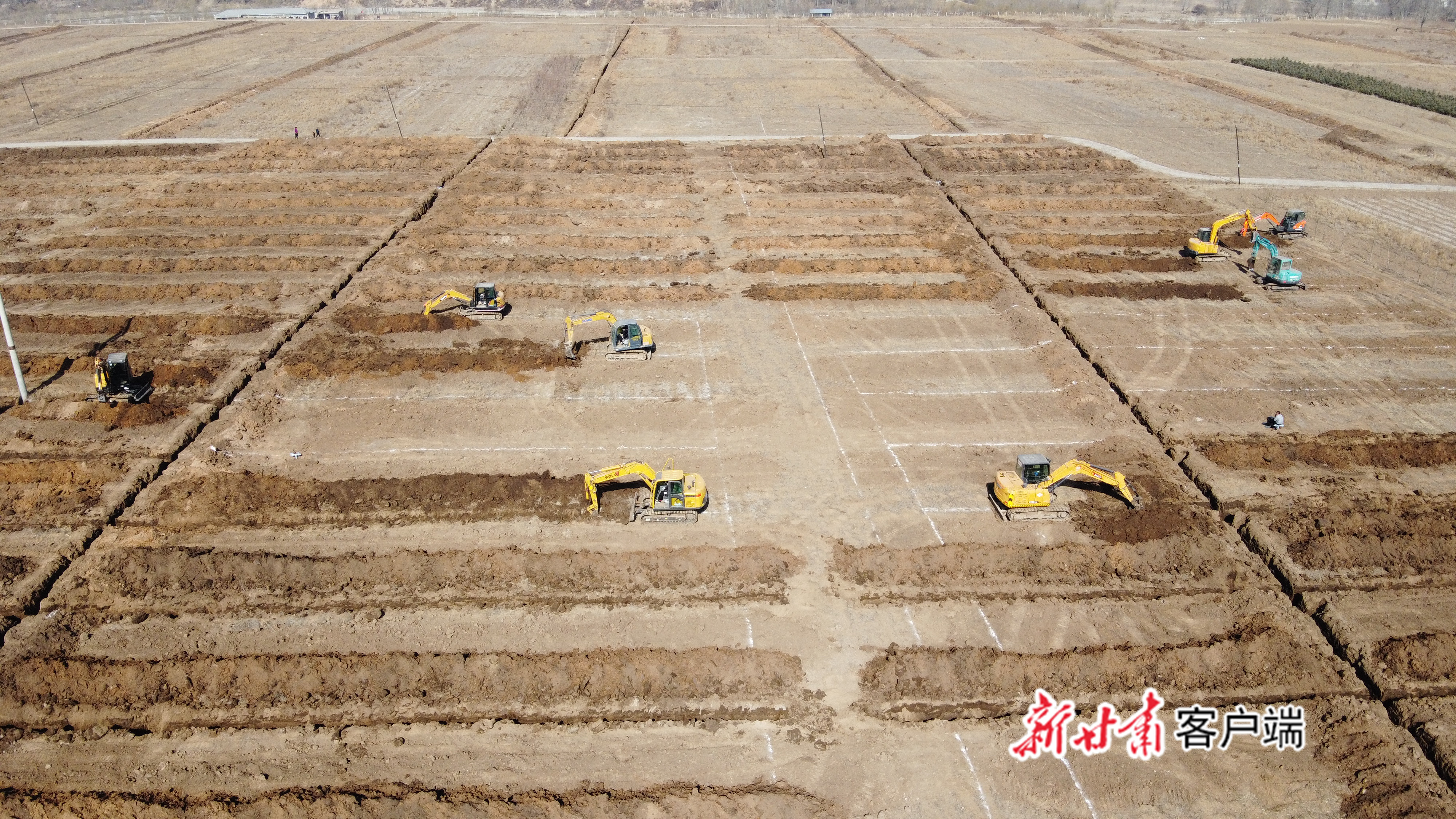 临夏县修建高标准农田