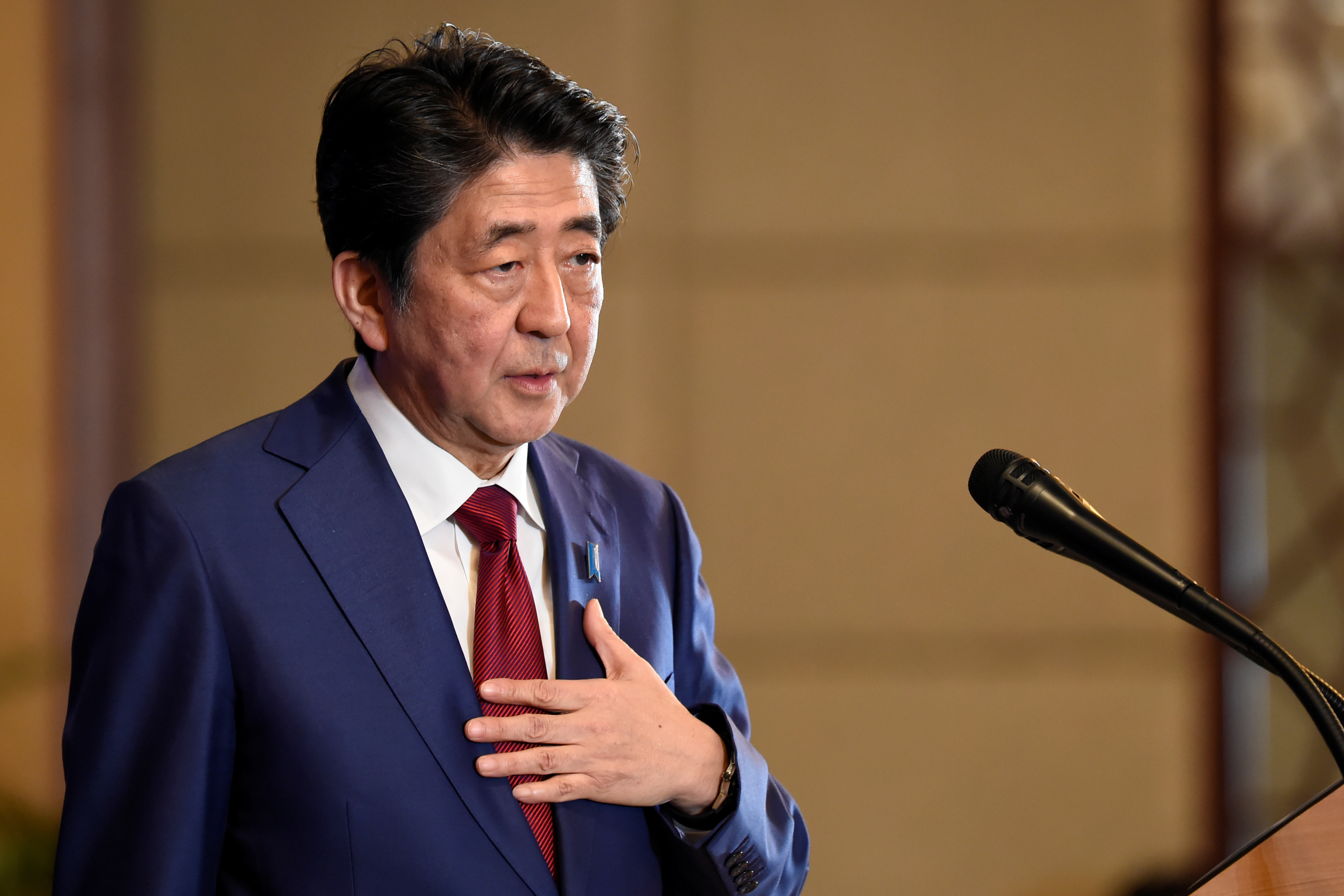 资料图:日本前首相安倍晋三(日媒)