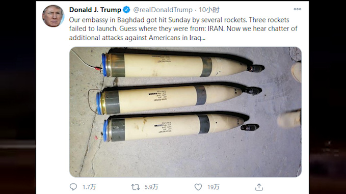 美国驻伊拉克使馆遭遇十年来最大袭击，特朗普怒了！