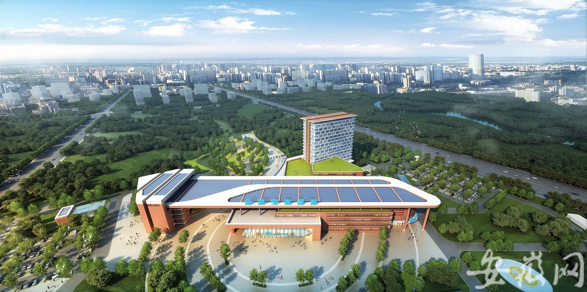 据悉,合肥空港医院位于空港经济示范区新港路与分水岭路交口西北,是
