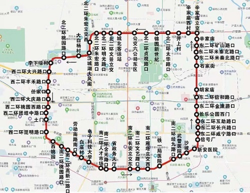 西安公交703路线路线图图片