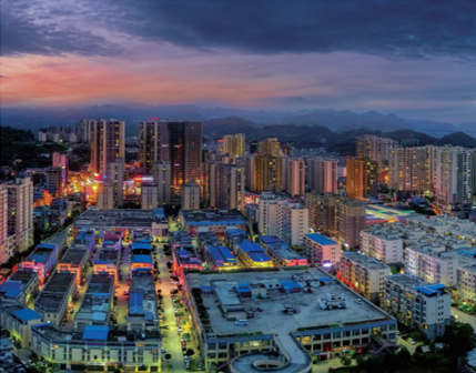 图:民进会员企业投建的金沙县“开明•同心城”。