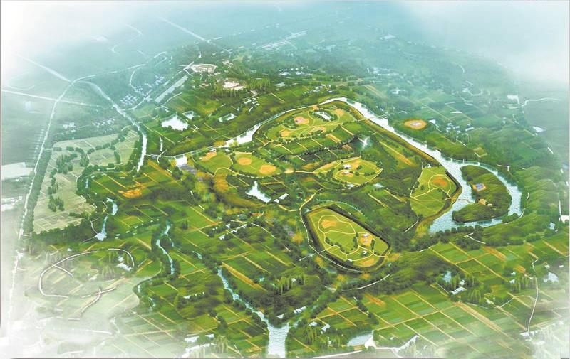 石家河遗址公园效果图