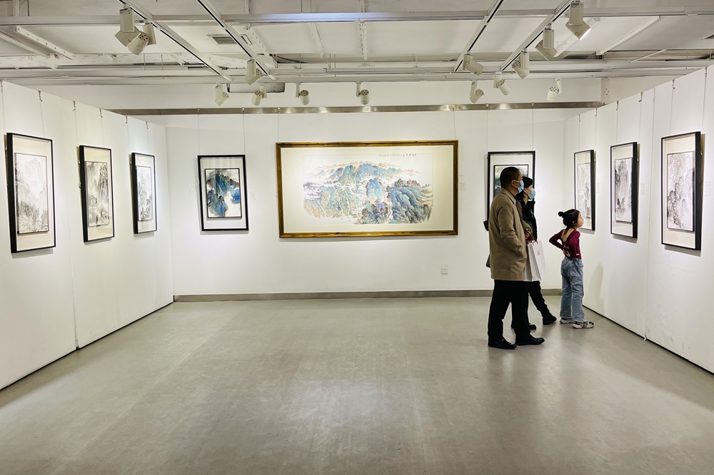 画说——何大岳山水作品展在西安开幕