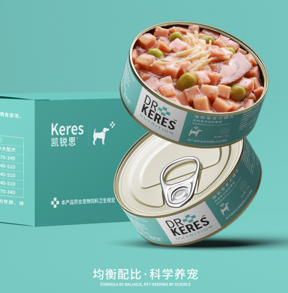 凯锐思狗狗罐头鲜嫩肉粒看得见