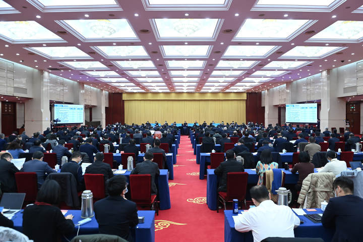 12月27日下午，全省数字化改革推进会在杭州召开。胡元勇 摄