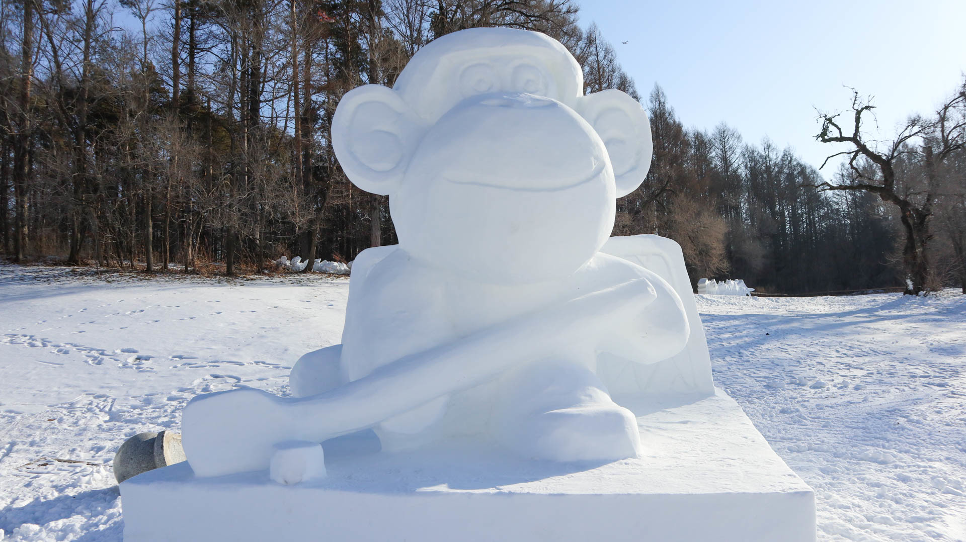 净月“雪世界”主雪雕揭开神秘面纱！