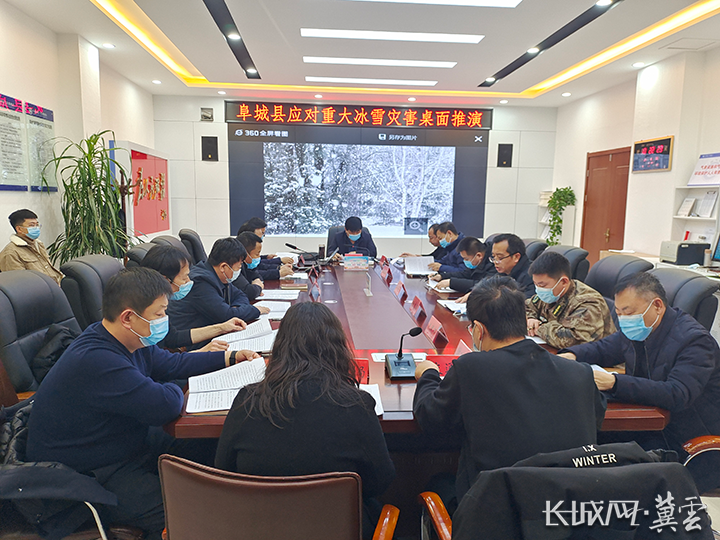 阜城县气象灾害防御指挥部组织开展全县气象灾害防御应急演练。