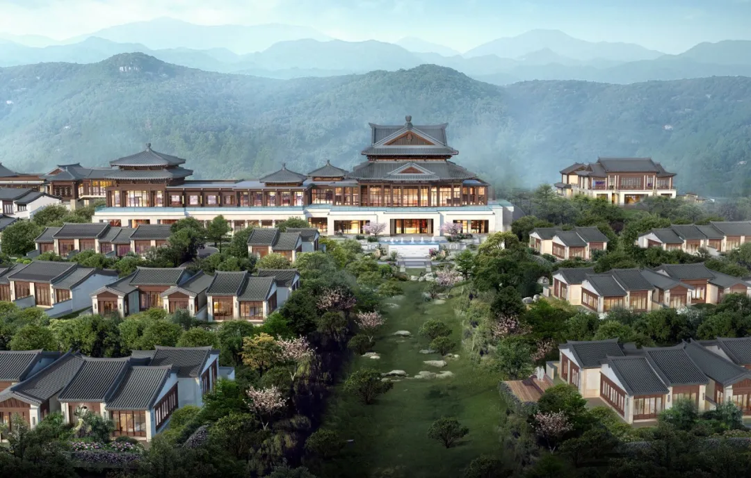 星级酒店群效果图