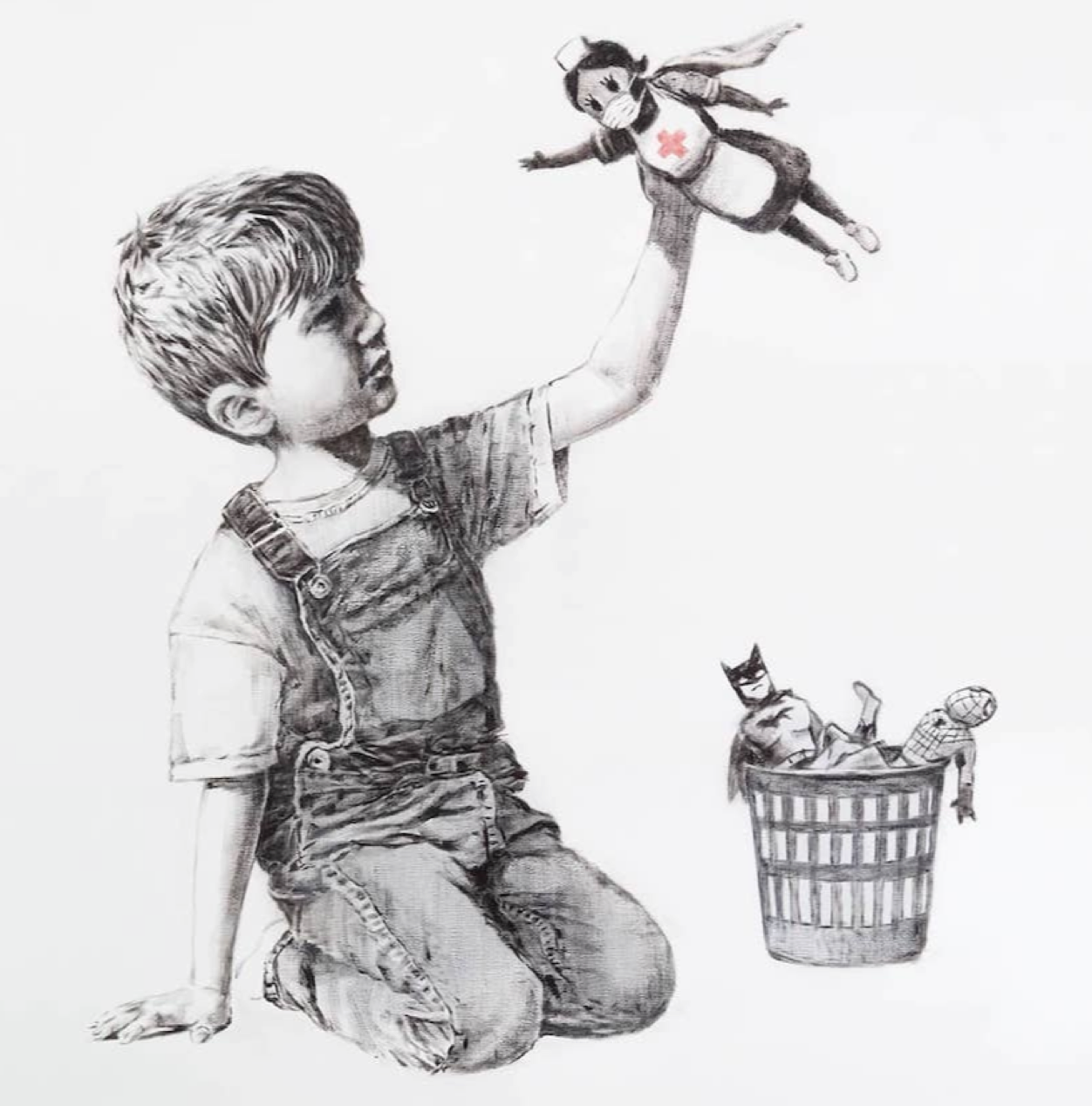 疫情期间为英国医护人员绘制