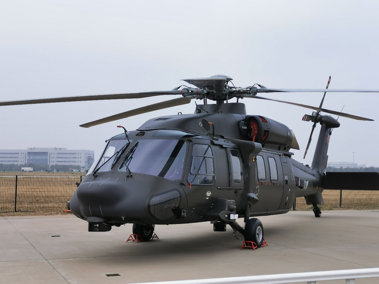 天津直博会上展示的直-20直升机。