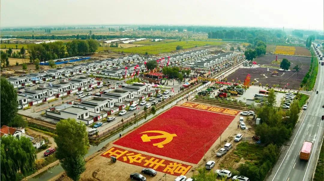 ▲高台县南华镇南岔村高标准住宅区