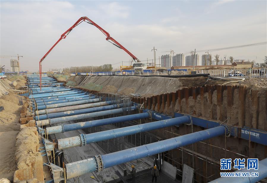 河北宣化：地下综合管廊工程施工忙