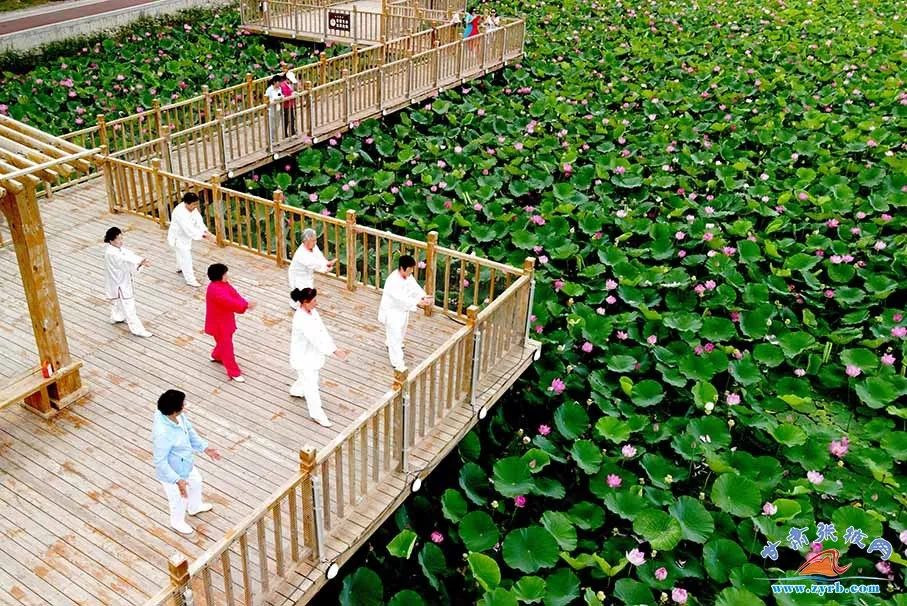 ▲市民在城市公园中休闲