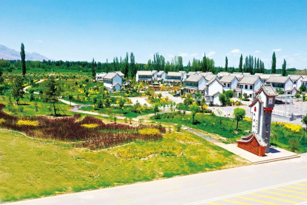 ▲甘州区甘浚镇速展村美丽乡村