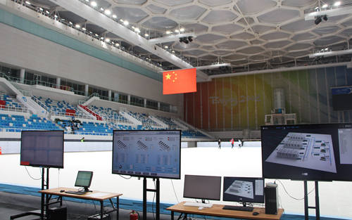 国家游泳中心“冰立方”应用了冰场环境智慧调控平台。中建一局建设发展公司供图