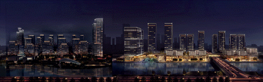 杭州亚运村建设预计2021年底全面竣工  夜景效果抢先看