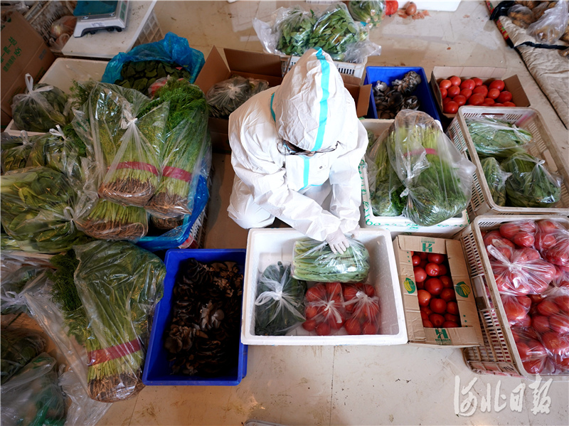 2021年1月11日，河北省邢台市巨鹿县助农平台工作人员为线上订单备货。