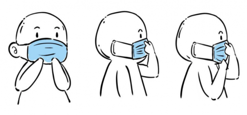 虽说是一次性口罩,但佩戴起来也是很讲究的,不是简单往耳朵上一挂就