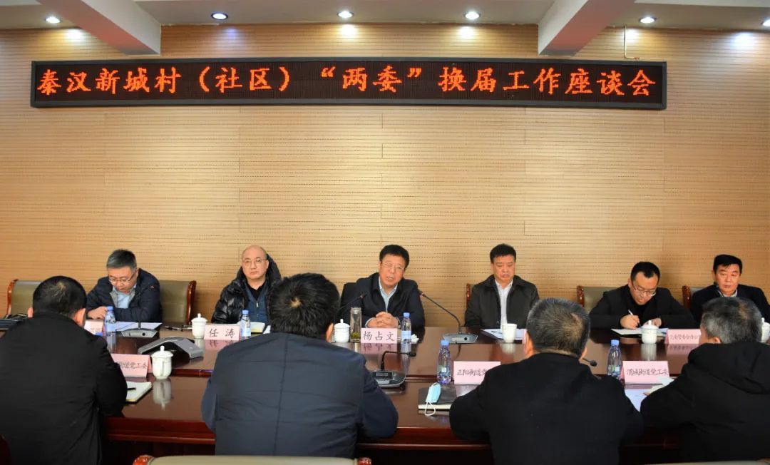 西咸新区秦汉新城党委书记管委会主任杨占文调研村社区两委换届工作