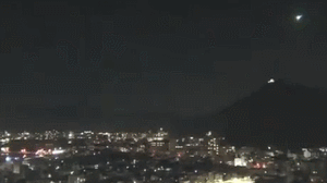 当地时间1月20日晚，日本多地上空看到“火球”