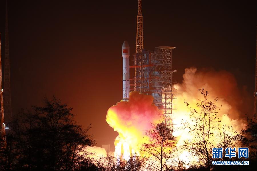 1月20日0时25分，我国在西昌卫星发射中心用长征三号乙运载火箭，成功将天通一号03星发射升空。新华社发（郭文彬 摄）