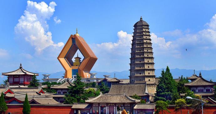 “千年古寺”法门寺就坐落在宝鸡扶风县。