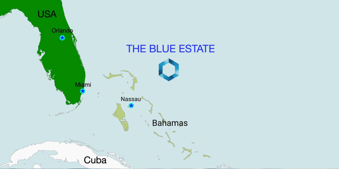 它叫做blue estate,长1500米,宽1000米,面积大约是摩纳哥的一半.