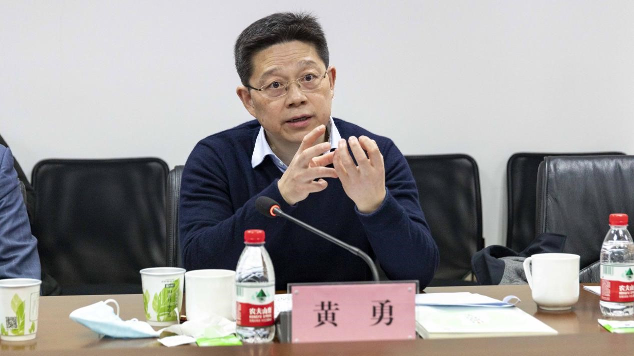 图为国家发展改革委国际合作中心主任黄勇发言