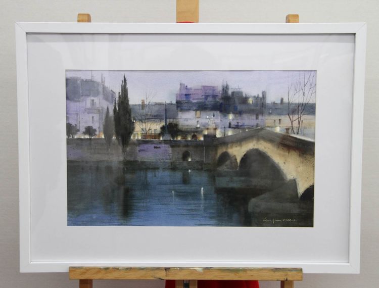 青岛市书画艺术促进会主席倪汉婴为揭牌仪式祝词！