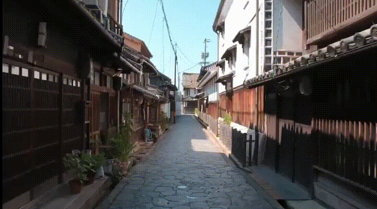 △两旁都是江户时期古建筑
