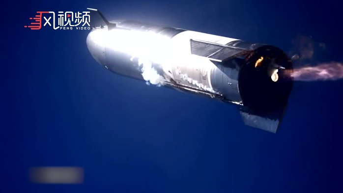 再次爆炸spacex星际飞船原型机sn9落回发射台时爆炸触地前烧成火球