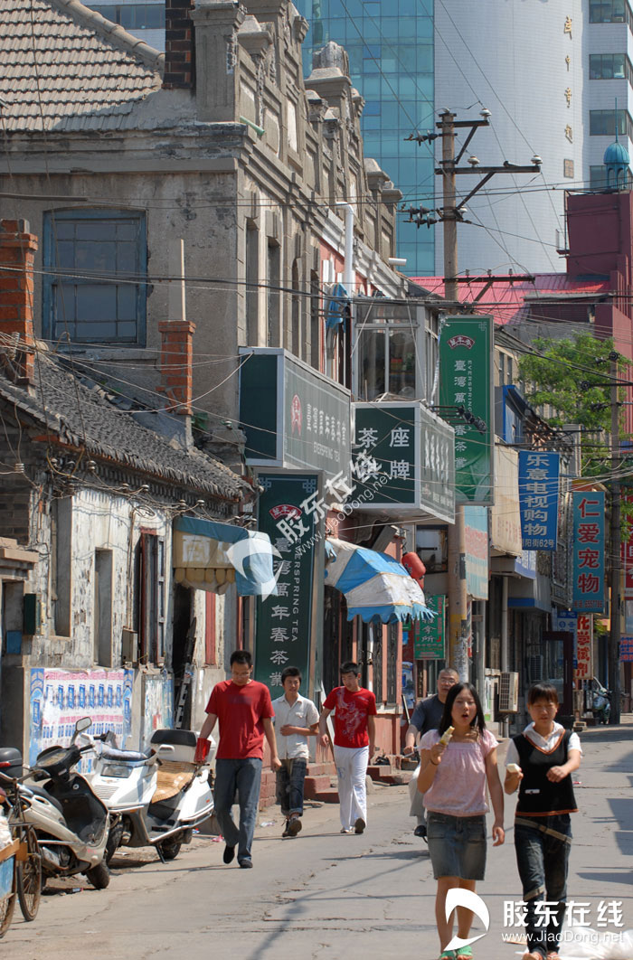 烟台大马路老照片图片