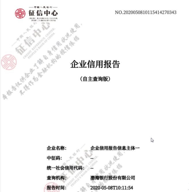 全天候 全免费！ 渤海银行为近3000家小微企业提供7*24小时企业信用自助查询服务