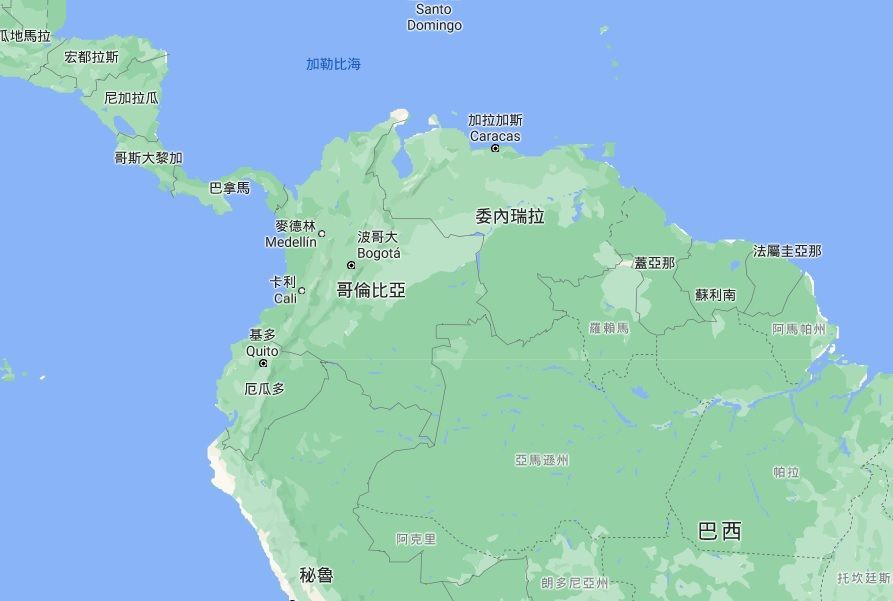 世界地图苏里南的位置图片