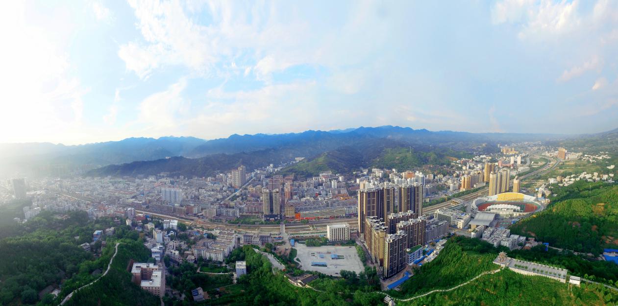 山阳县全景鸟噉图