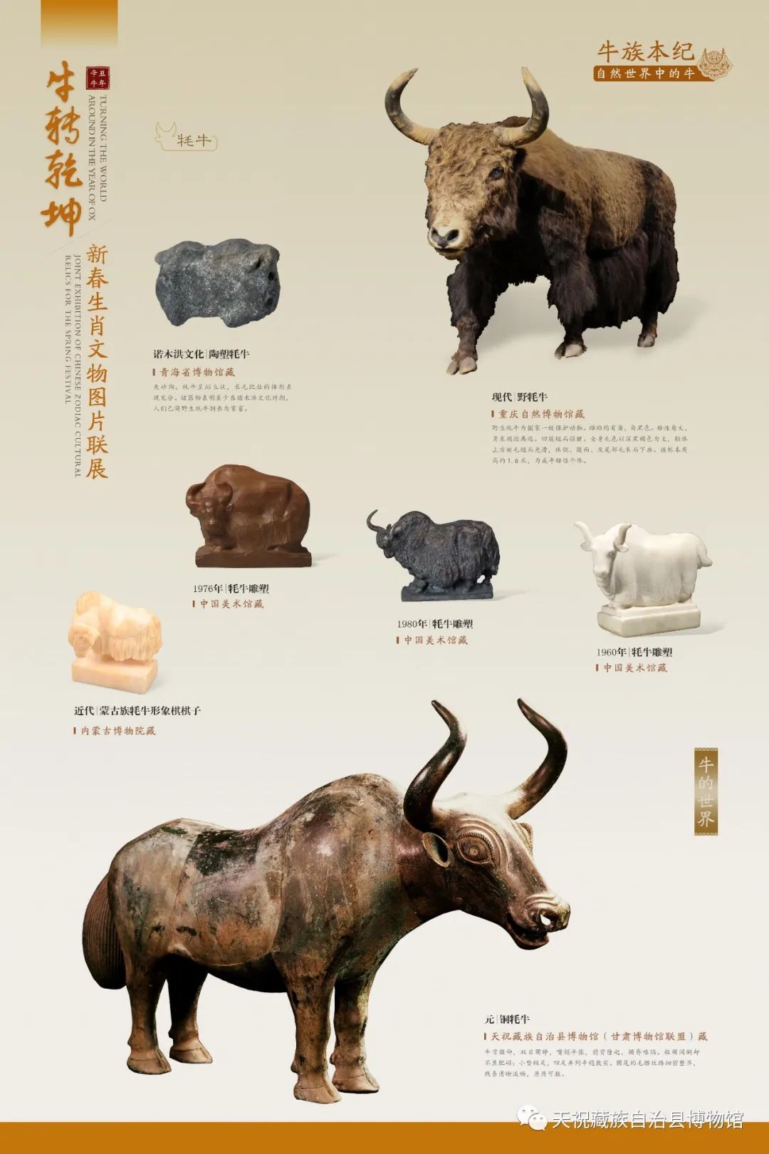 天祝县博物馆入选文物——元 铜牦牛