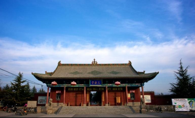 图为全国首批重点文物保护单位 山西芮城县永乐宫旅游区