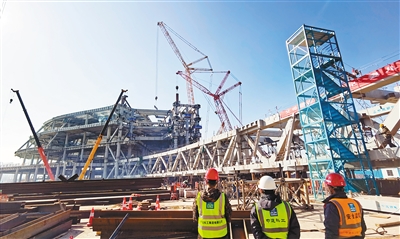 “长安云”项目建设现场。 （记者 冯炜 摄）