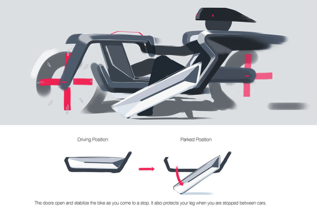 特斯拉ModelC?躺着开的电动摩托车
