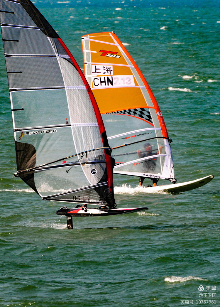 帆板帆船健儿搏击风浪高手