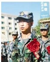 2009年陈红军在学校应征入伍