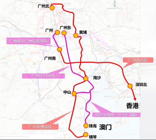 广州将与香港中心城区1小时通达