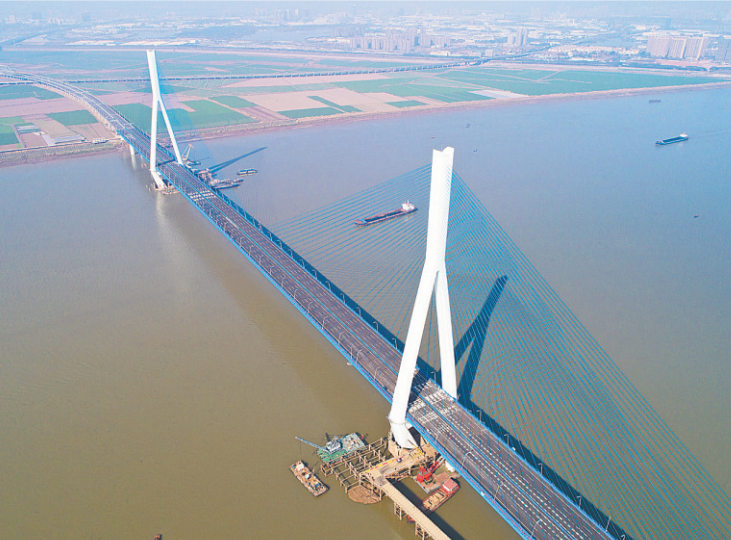 沌口长江公路大桥图片