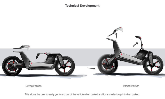 特斯拉ModelC?躺着开的电动摩托车