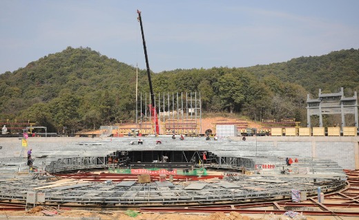 正在建设的景德镇记忆项目室外主戏台