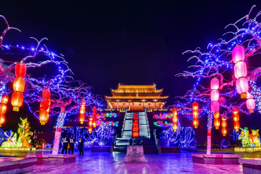 火树银花灯火辉煌河南开封再现大宋不夜城