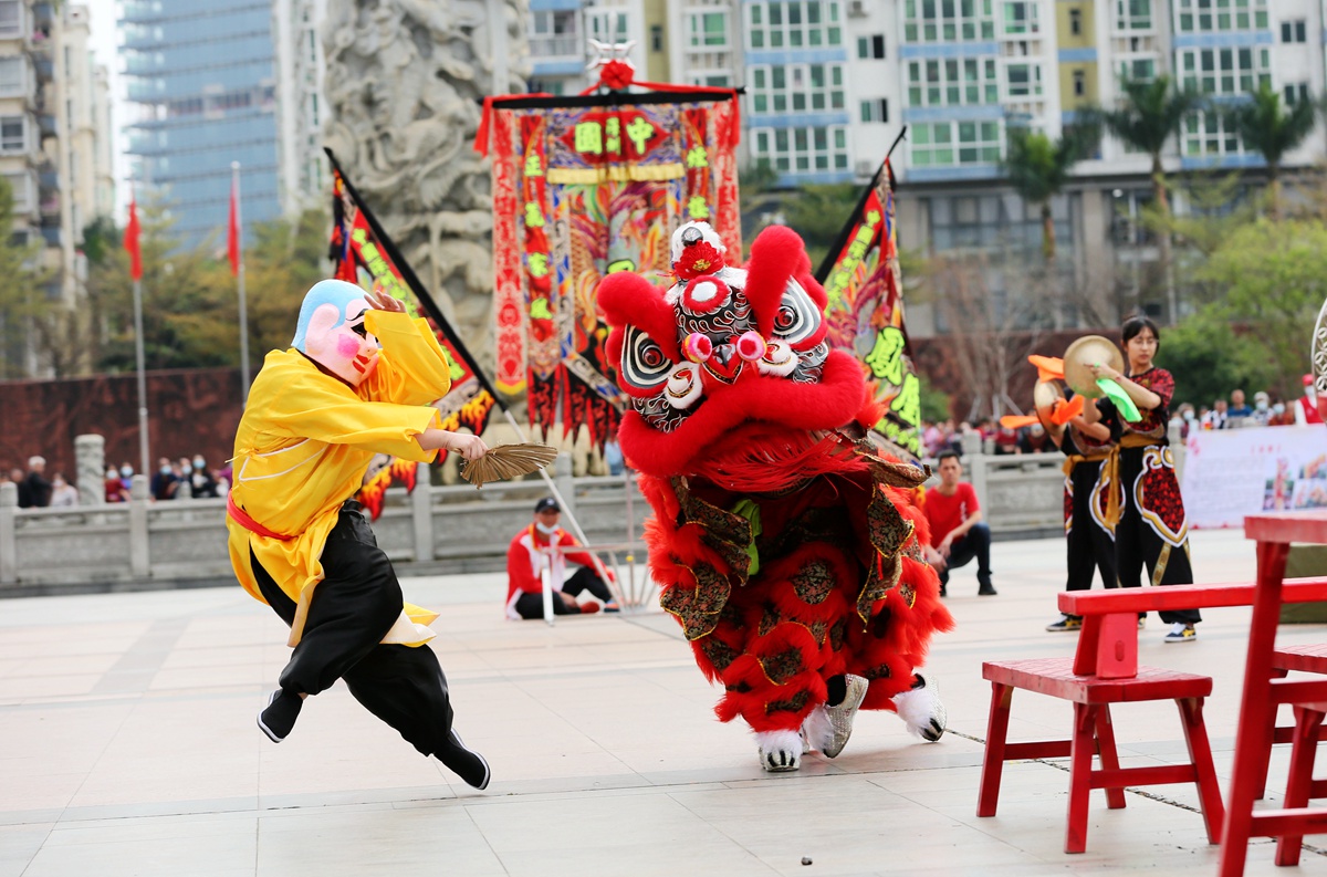 来自福永街道的怀德醒狮队,凤凰麒麟武术馆,福永醒狮队,白石厦醒狮队