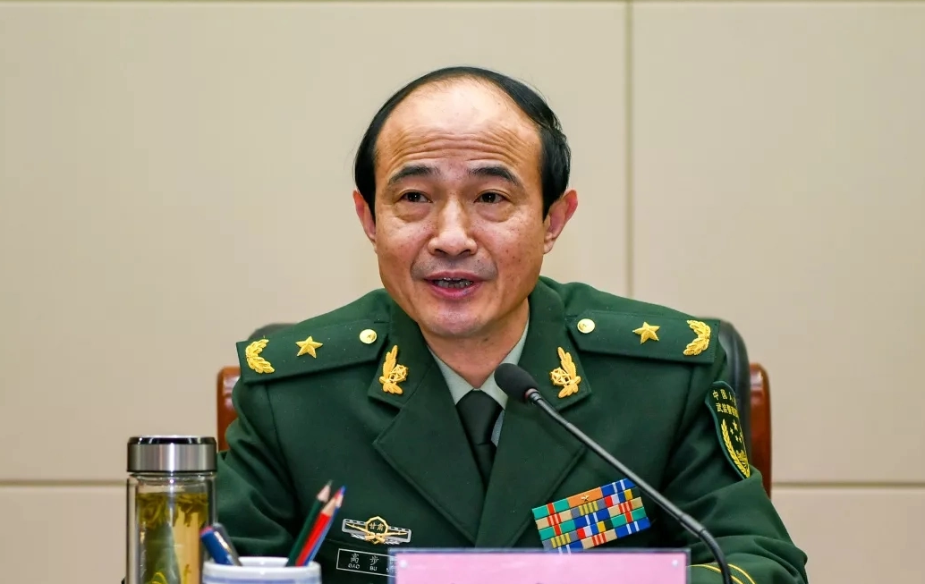 2018年7月29日,武警部队举行晋升中将,少将警衔仪式,甘肃总队政委高步